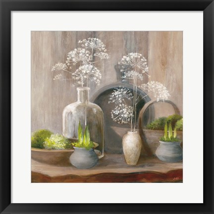 Framed Rustic Elegance I Crop Print