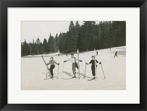 Framed Ski Day Print