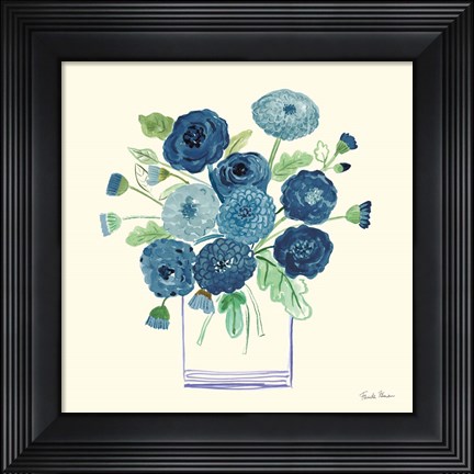 Framed Blue Mums Print