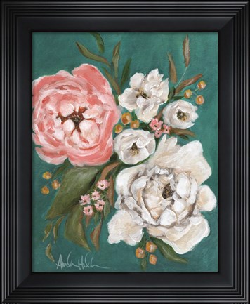 Framed Spring Blossoms and Peonies Print