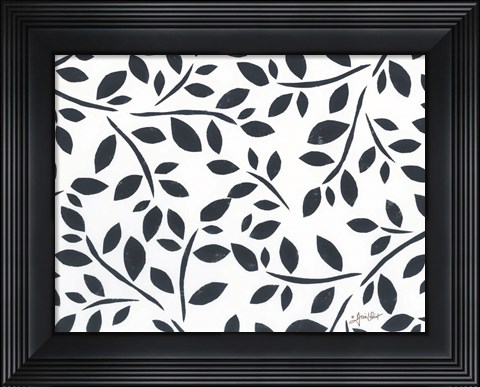 Framed Black &amp; Gray #4 Print
