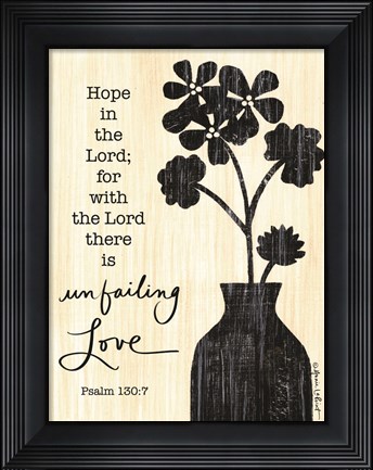 Framed Unfailing Love Print