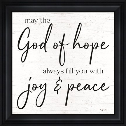 Framed God of Hope Print