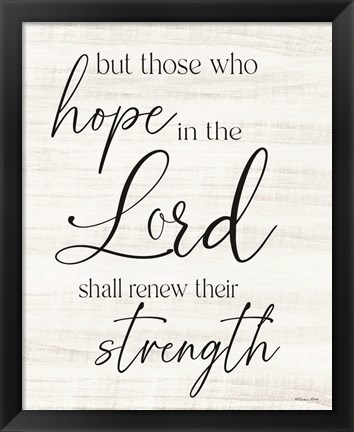 Framed Hope in the Lord Print