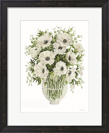 Framed Poppies on White Print