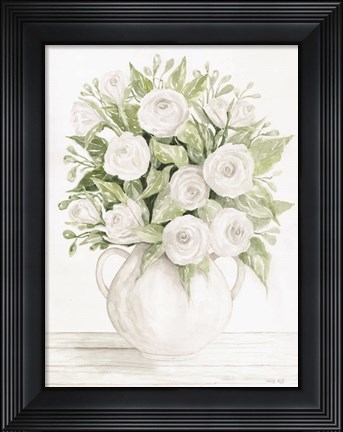 Framed Soft Roses Print