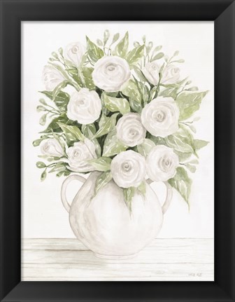 Framed Soft Roses Print