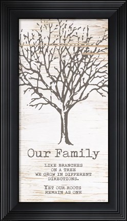 Framed Our Family Print