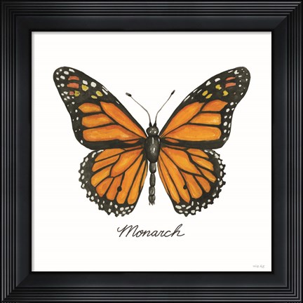 Framed Monarch Print