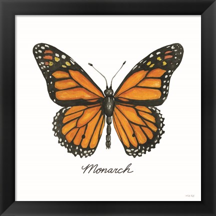 Framed Monarch Print