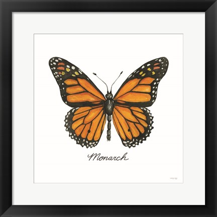 Framed Monarch Print