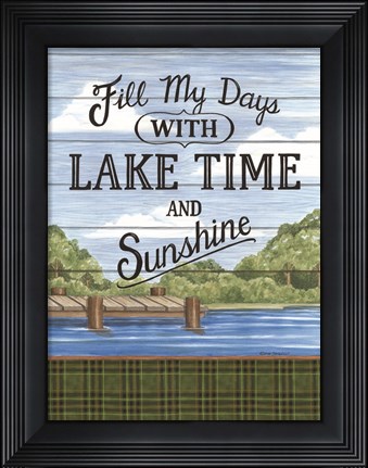 Framed Filly My Days with Lake Time Print