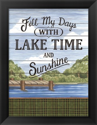 Framed Filly My Days with Lake Time Print