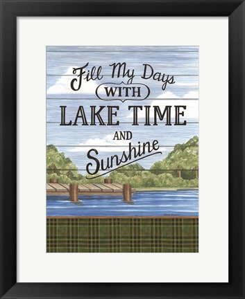 Framed Filly My Days with Lake Time Print