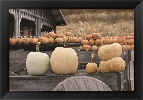 Framed Autumn Pumpkin Harvest Print