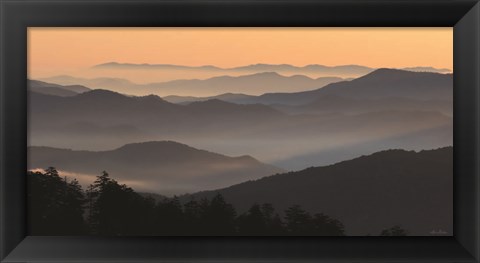 Framed Clingman&#39;s at Daybreak Print