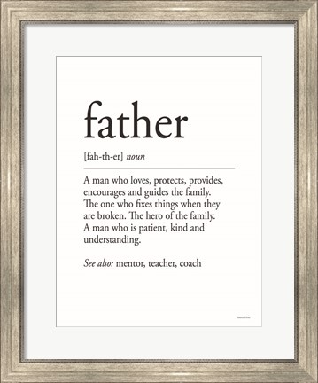 Framed Father Definition 2 Print