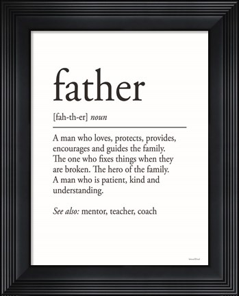 Framed Father Definition 2 Print