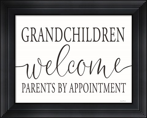Framed Grandchildren Welcome Print