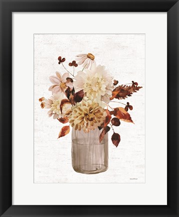 Framed Autumn Floral Print