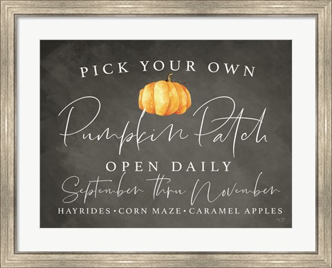 Framed Pumpkin Patch Print
