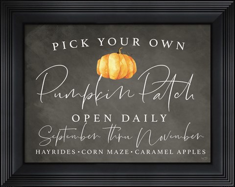 Framed Pumpkin Patch Print