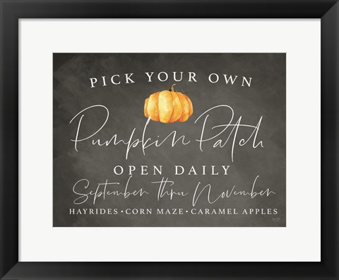 Framed Pumpkin Patch Print