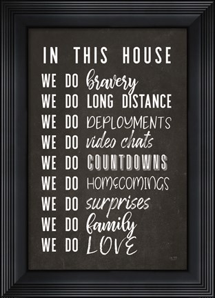 Framed Military House Print