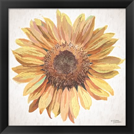 Framed Sunny Sunflower Print