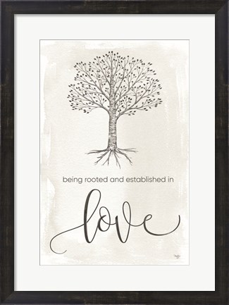 Framed Established in Love Print