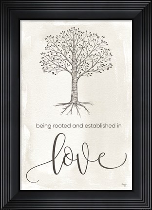 Framed Established in Love Print