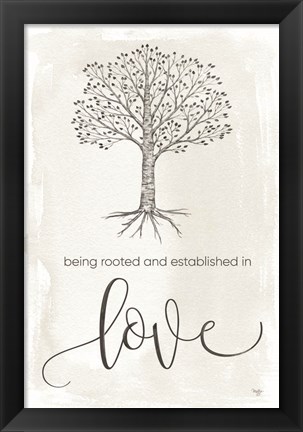 Framed Established in Love Print