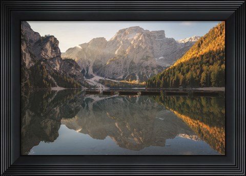 Framed Mountain Reflections Print