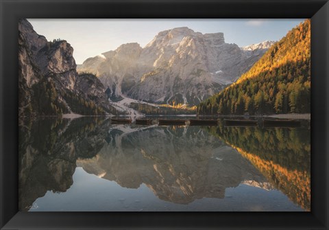 Framed Mountain Reflections Print