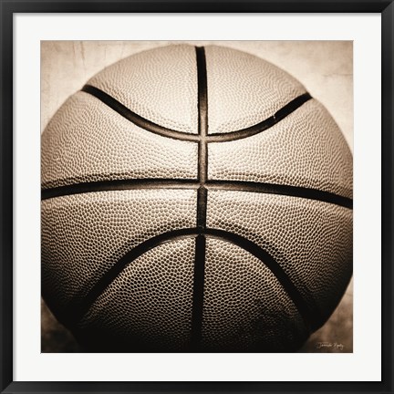 Framed Vintage Basketball Print