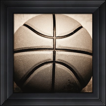 Framed Vintage Basketball Print