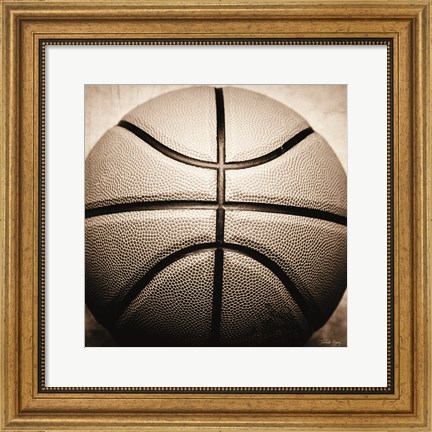 Framed Vintage Basketball Print