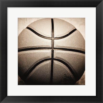 Framed Vintage Basketball Print