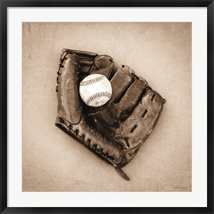 Framed Vintage Baseball Print