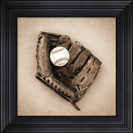 Framed Vintage Baseball Print