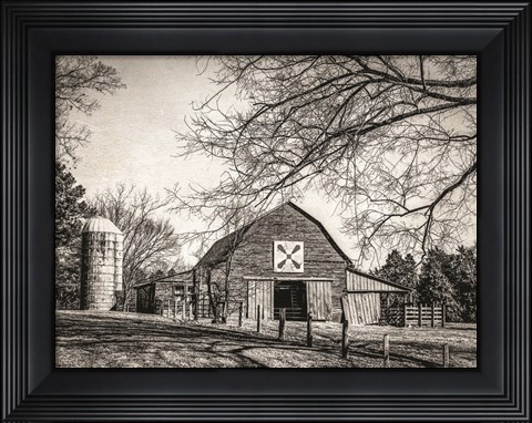 Framed At Home in the Barn Print