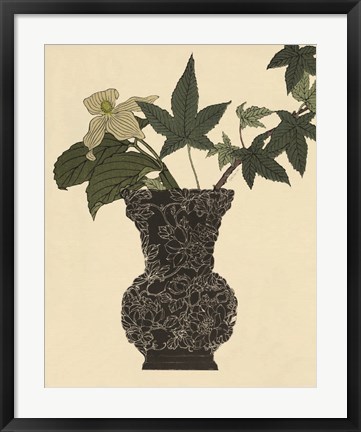 Framed Ebony Vase 1 Print