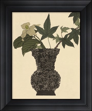 Framed Ebony Vase 1 Print