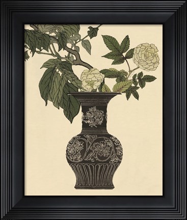 Framed Ebony Vase 2 Print