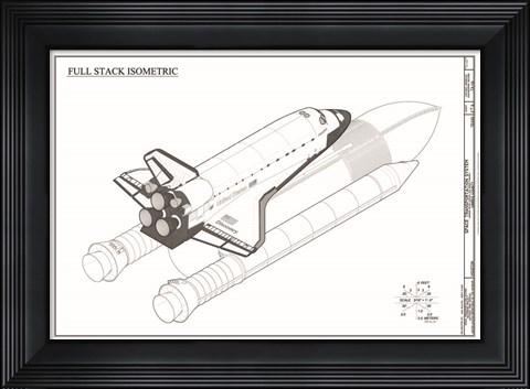 Framed Discovery Full Stack Isometric Print