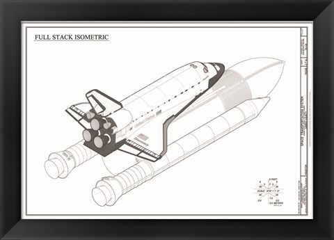 Framed Discovery Full Stack Isometric Print