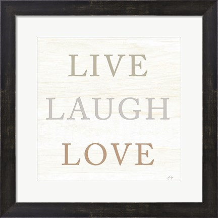 Framed Live, Laugh, Love Print