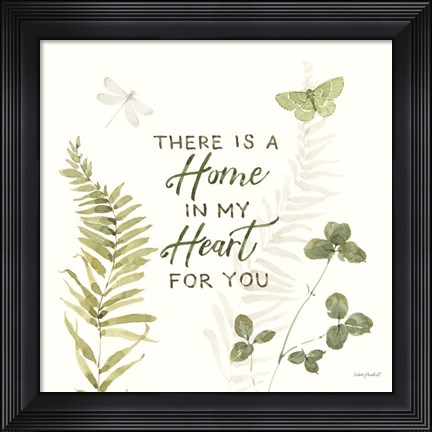 Framed Green Fields VIII Print