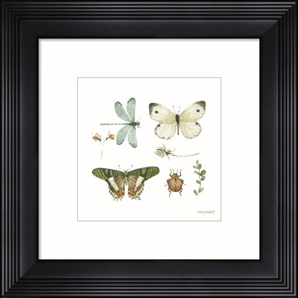 Framed Green Fields X Print