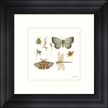 Framed Green Fields XI Print